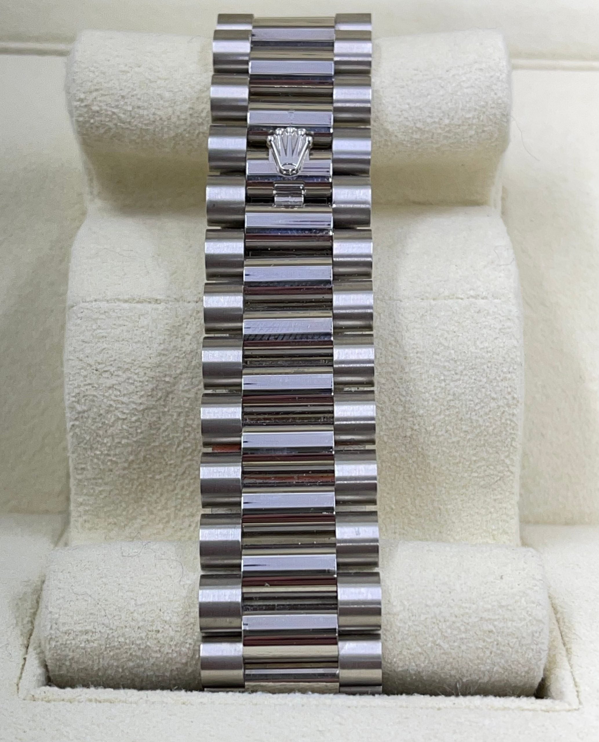 RLX Day-Date 40MM Or Blanc Et Cadran Blanc President Ceinture