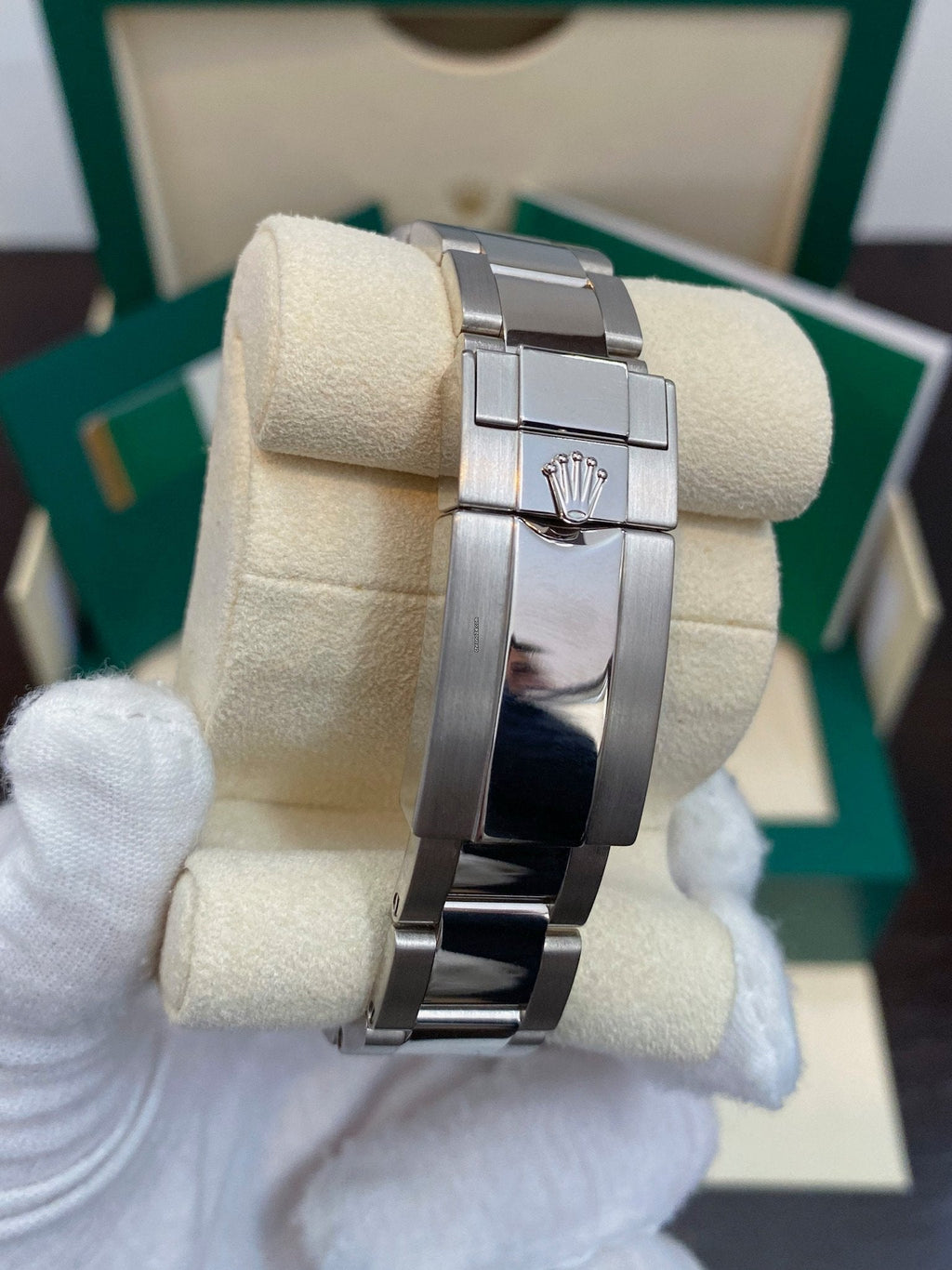 RLX Daytona White Gold De Cadran Blue