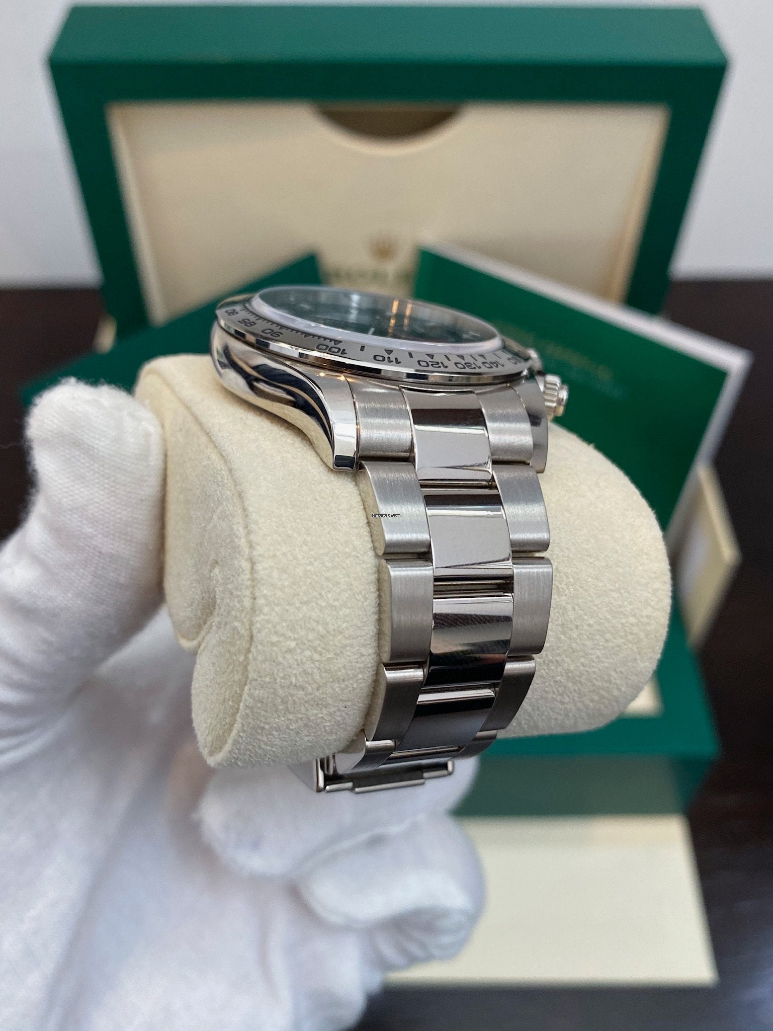 RLX Daytona White Gold De Cadran Blue