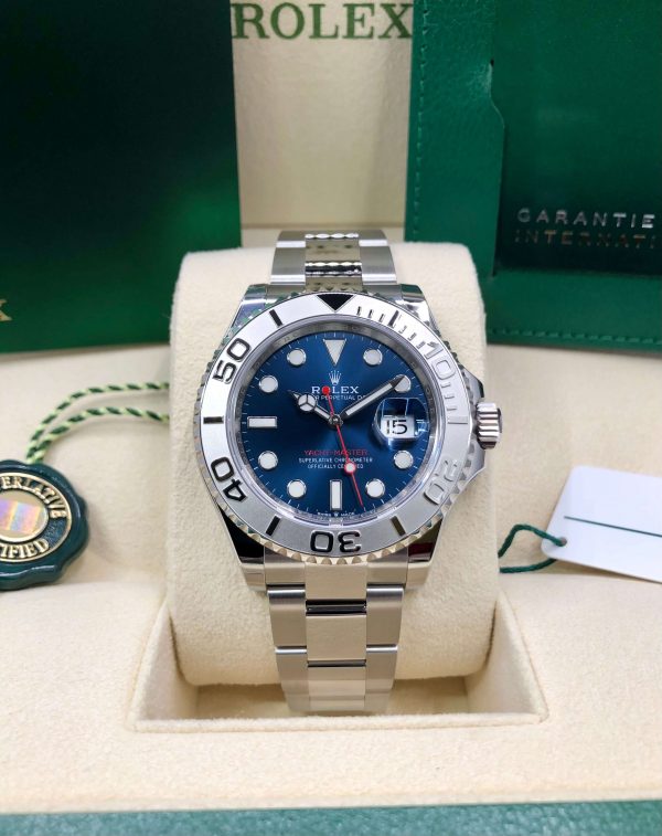 RLX Yacht-Master Stainless Steel & Platinum Blue Cadran