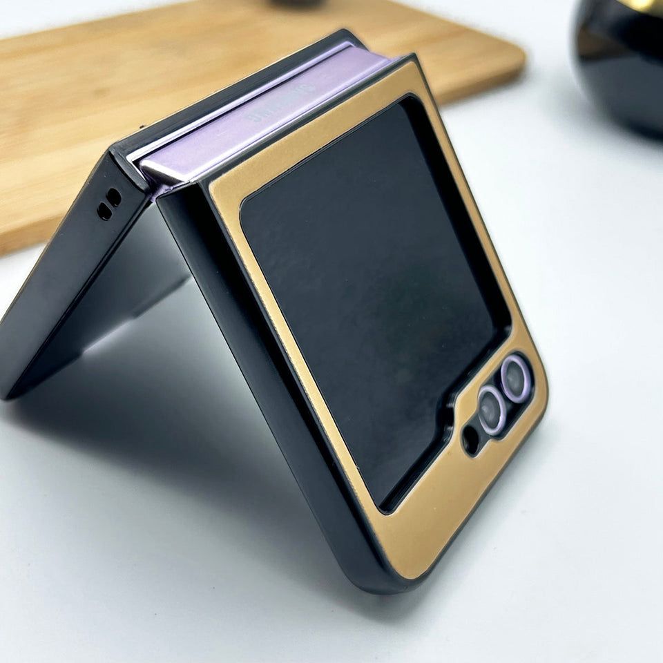 Luxury Quilted Leather Flip Case