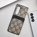 Elegant Fabric Pattern Case for Galaxy Z Fold – Haute Couture Style