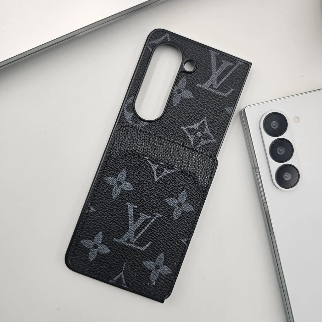 Elegant Fabric Pattern Case for Galaxy Z Fold – Haute Couture Style