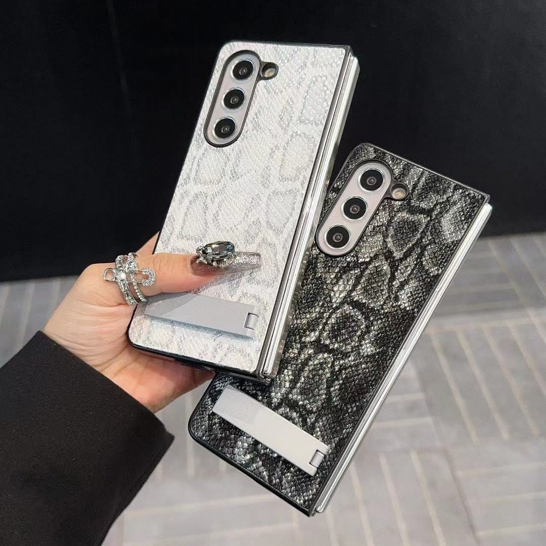 Luxury Textured Leather Case with Kickstand
