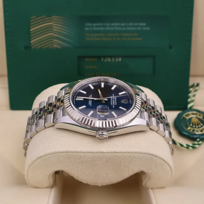 RLX Datejust Blue Stick Dial Oyster