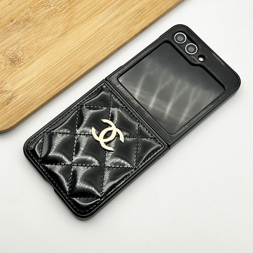 Luxury Quilted Leather Flip Case