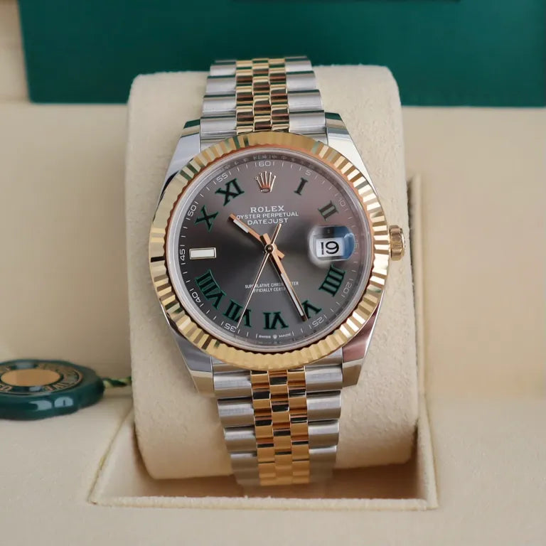 RLX Datejust 41 ‘Wimbledon’ Dial Two-Tone Jubilee
