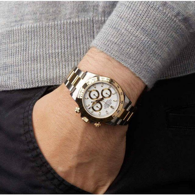 RLX Daytona Stainless Steel Yellow Gold
