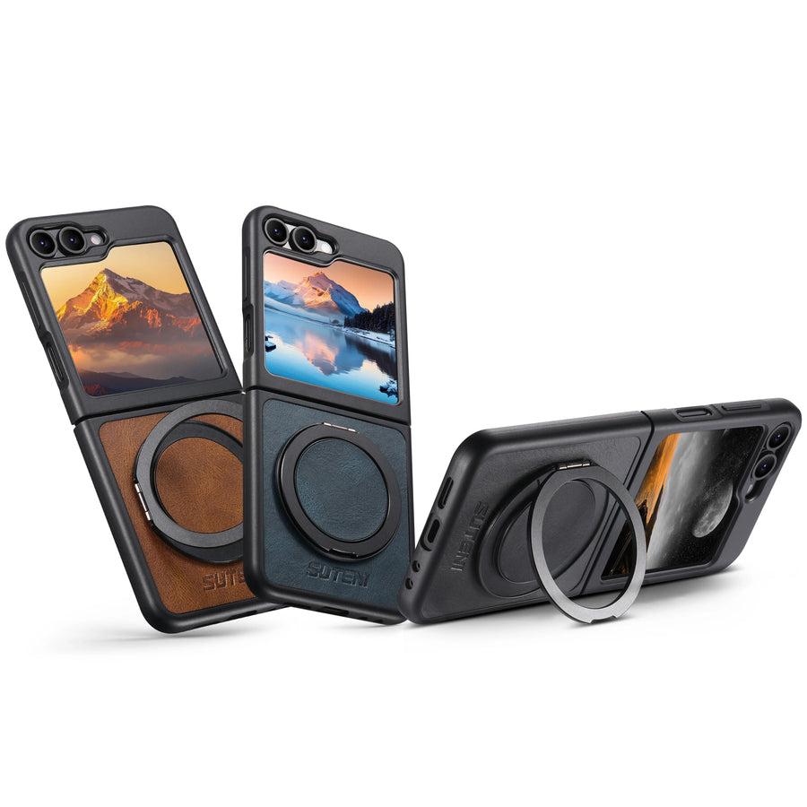 Leather Magnetic Ring Stand