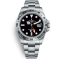 RLX Explorer II Black Dial Orange Hand Steel