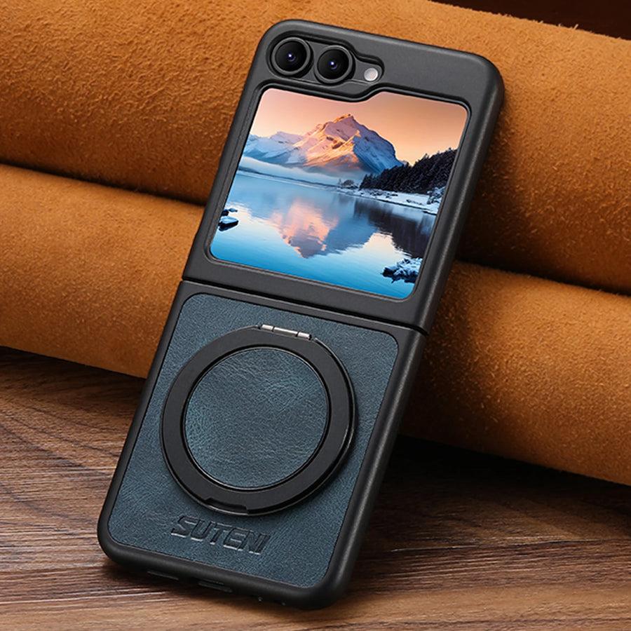 Leather Magnetic Ring Stand