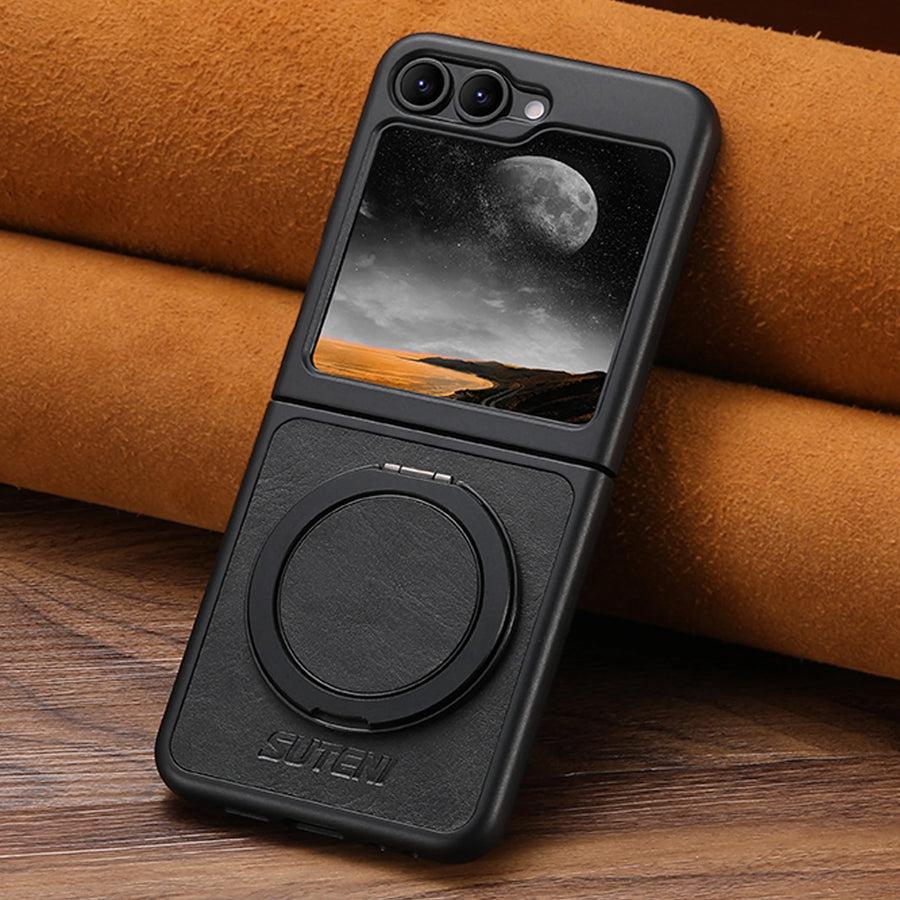 Leather Magnetic Ring Stand