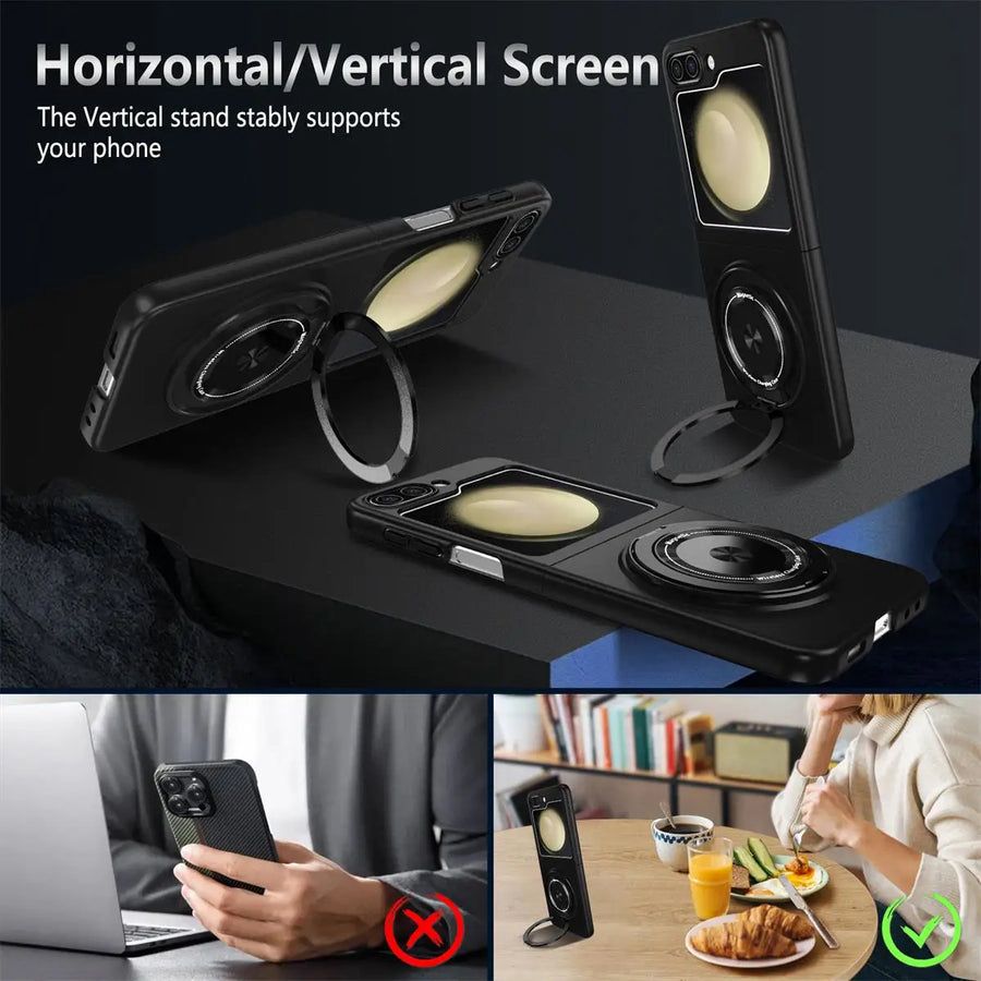 Magnetic Ring Stand Case Z Flip
