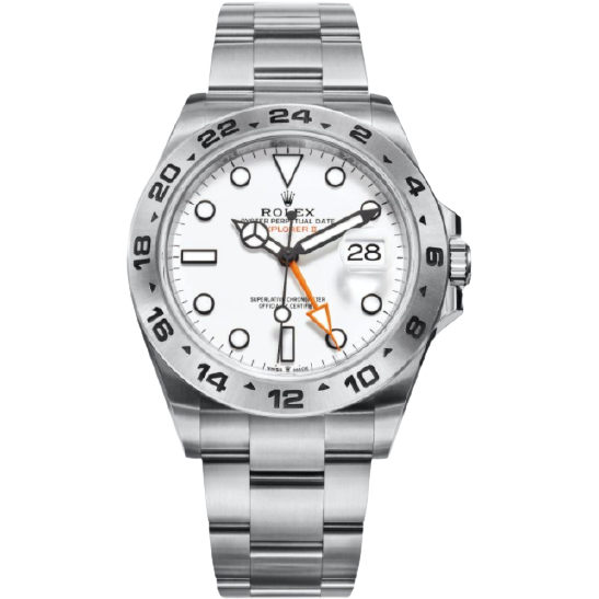 RLX Explorer II Orange Hand Steel