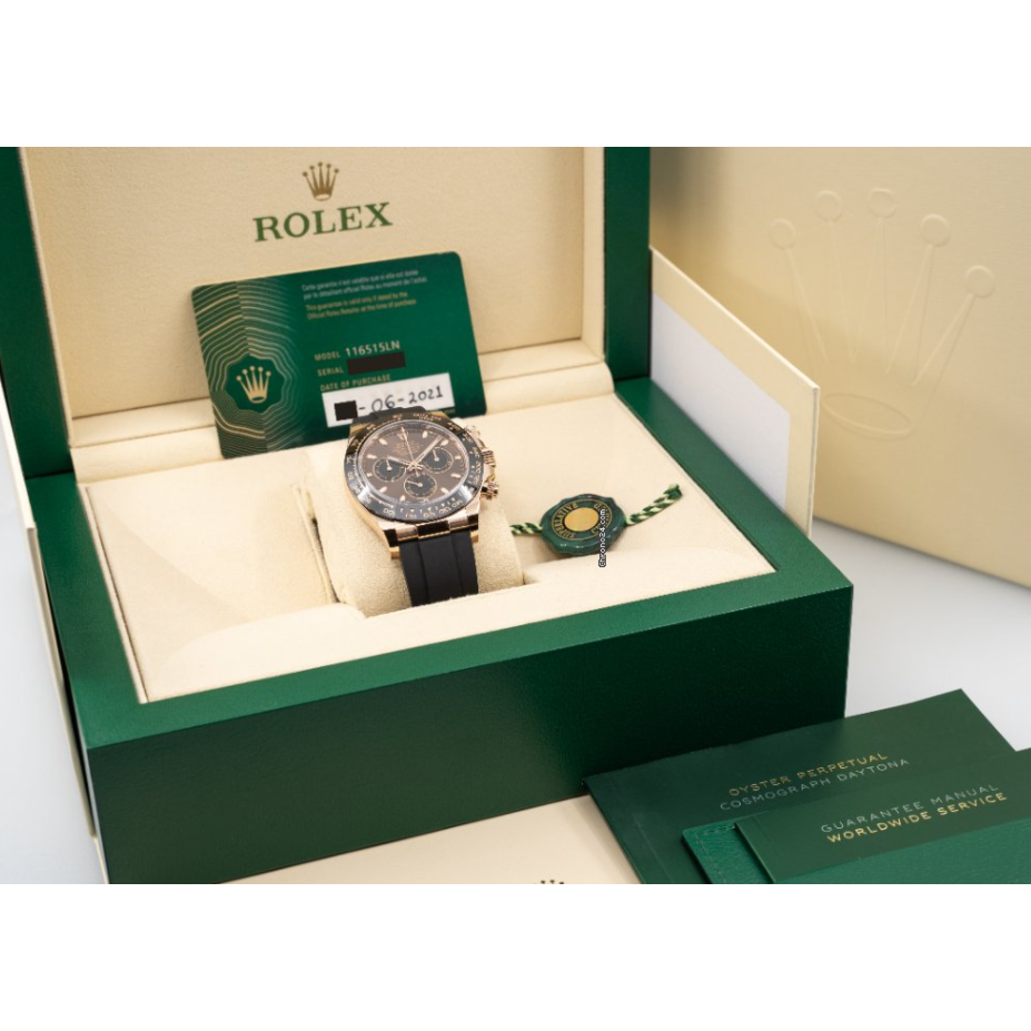 RLX Daytona  Rose Gold with chocolate Dial Black Ceramic Bezel Oyste