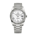 RLX Day-Date 40MM Or Blanc Et Cadran Blanc President Ceinture