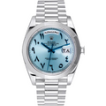 RLX Day Date Blue Arabic Dial Platinum