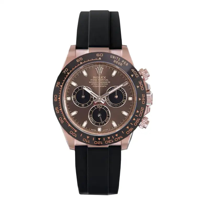RLX Daytona  Rose Gold with chocolate Dial Black Ceramic Bezel Oyste