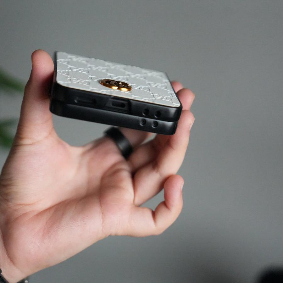 Luxury Embossed Leather Case
