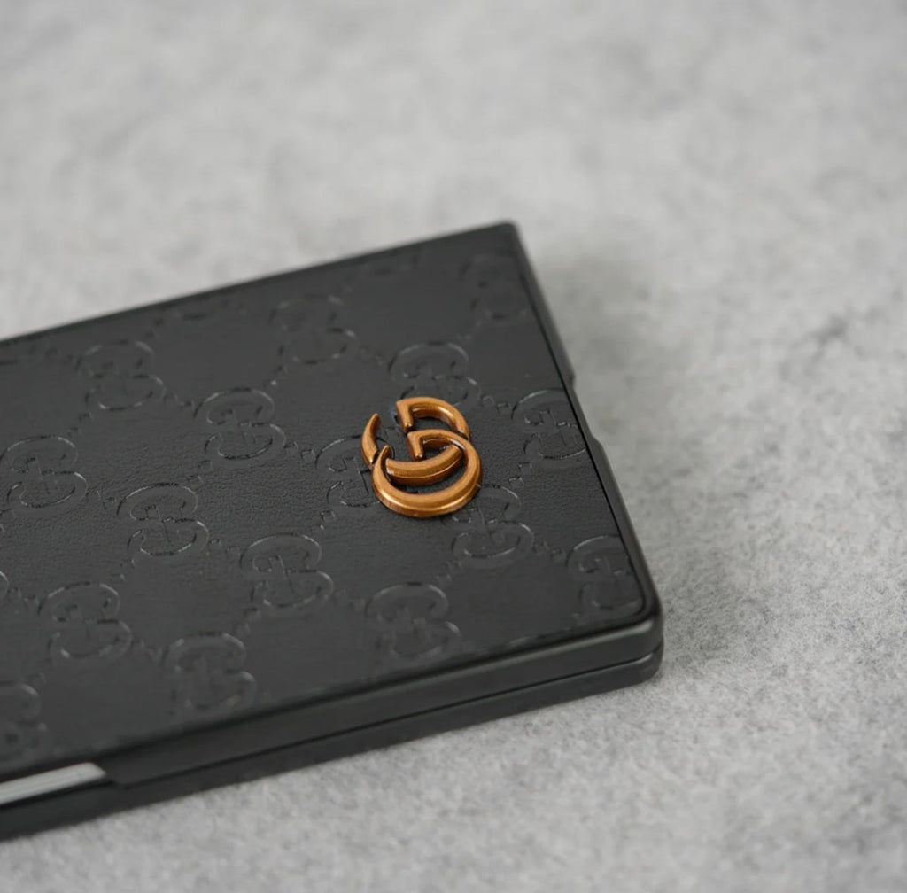 Luxury Black Leather Case for Galaxy Z Fold – Elegant Protection