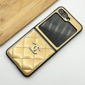 Luxury Quilted Leather Flip Case