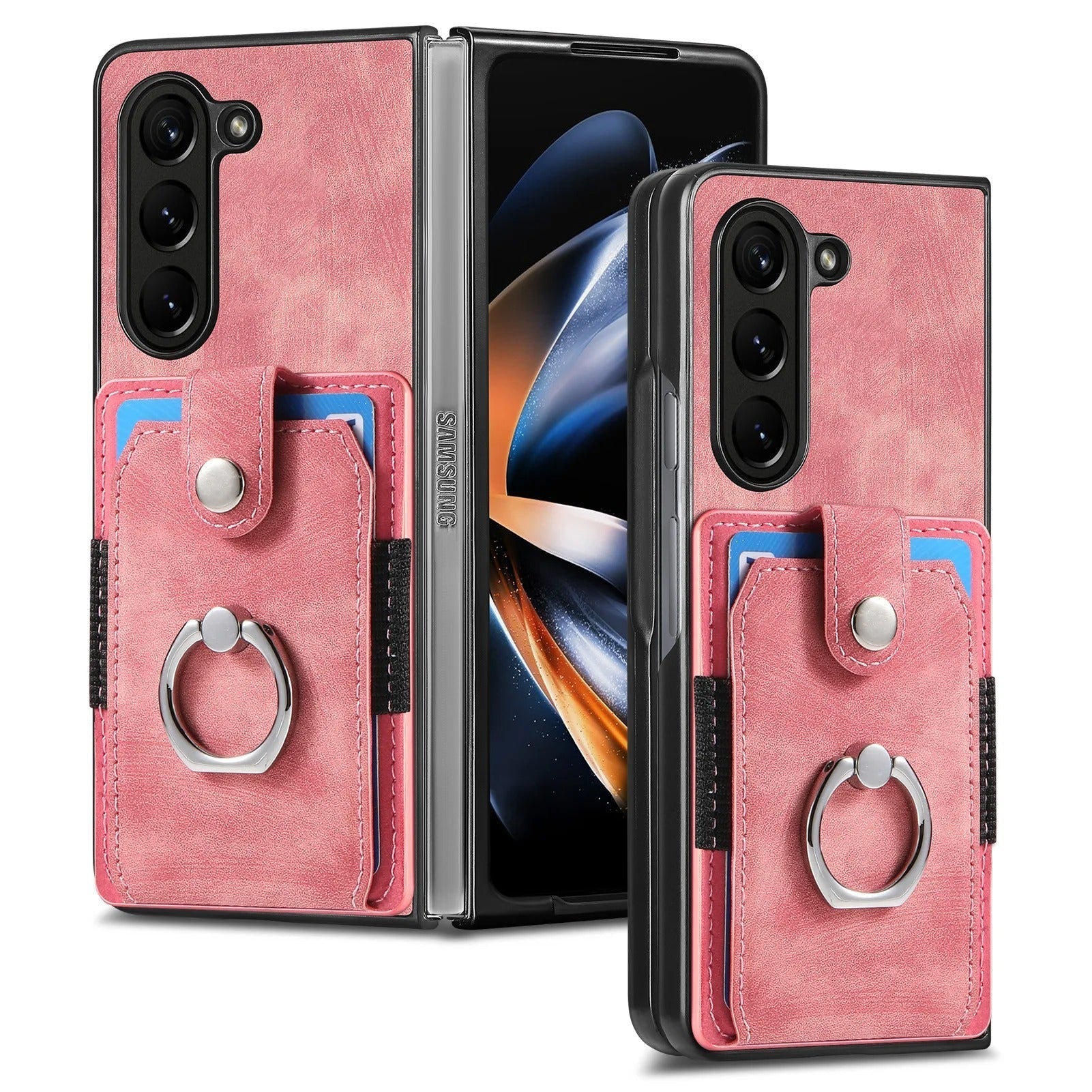 Ring Wallet Case with Card Holder Phone Case