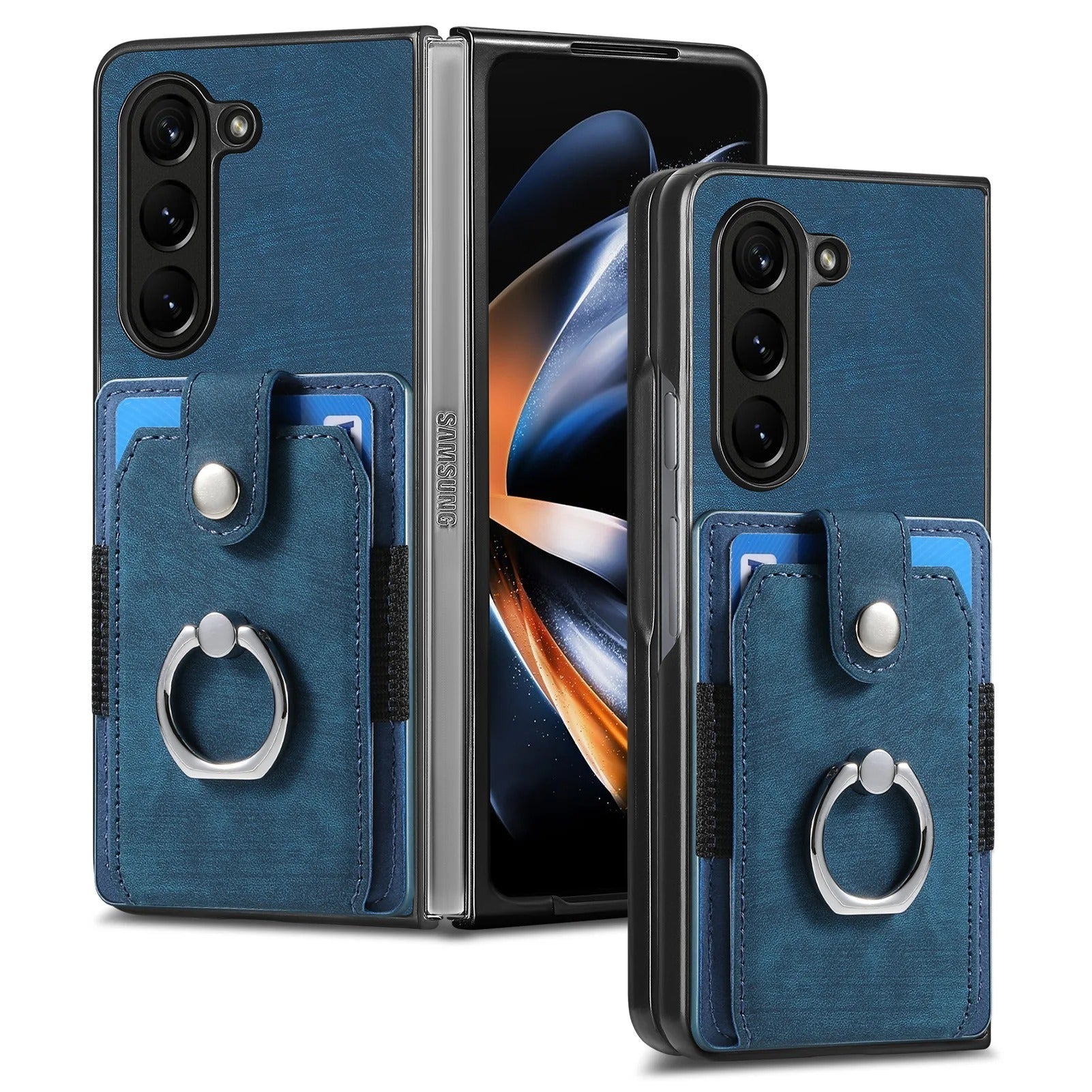 Ring Wallet Case with Card Holder Phone Case