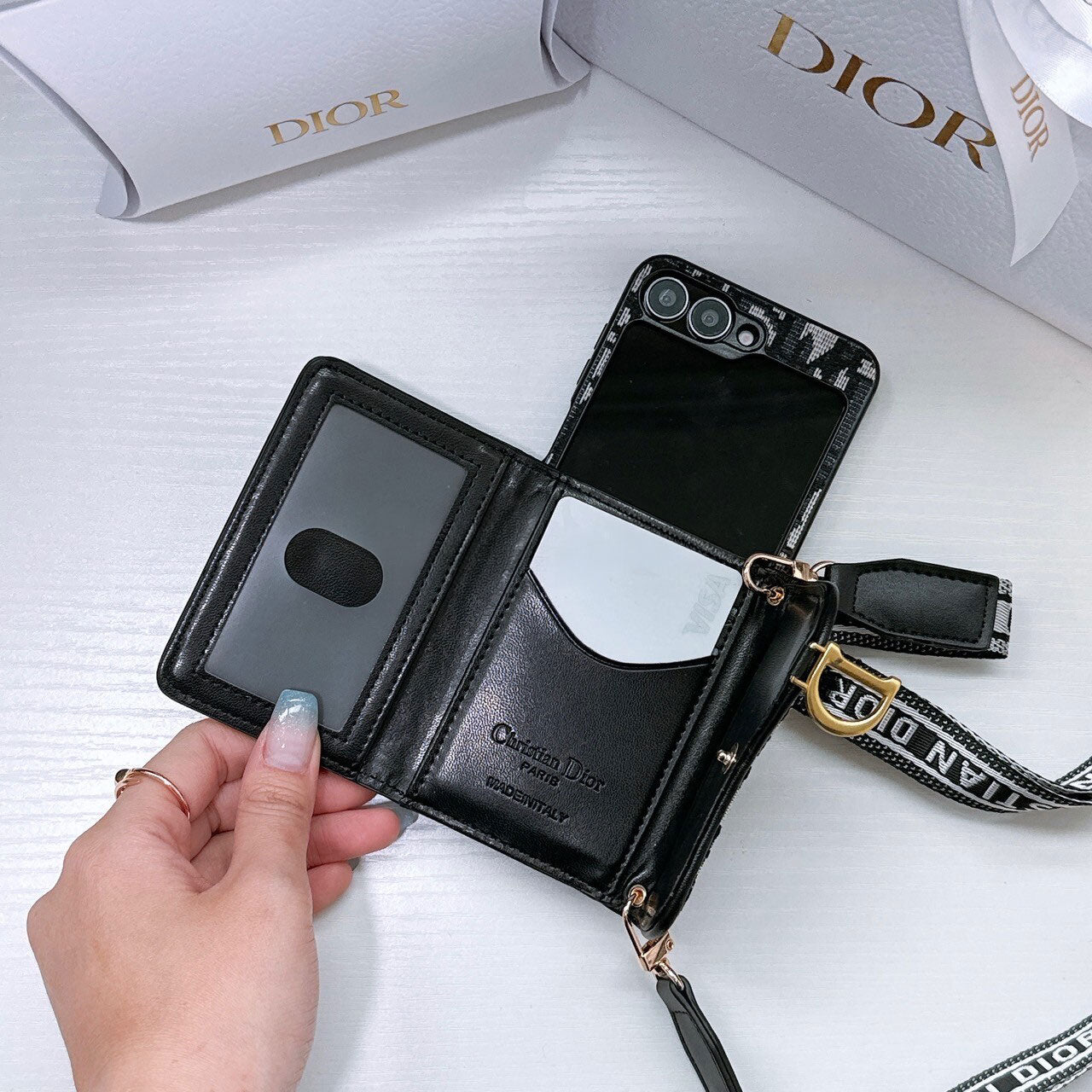 Z Flip Luxury Crossbody Case